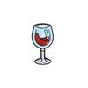 Mini Cute Wine Glass Wine Bottle Brooch Enamel Pin Fashion Badge For Lovers Friends