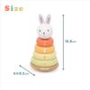PolarB Bunny Series Wobble First Wooden Toy for Wooden Stacker Bunny Gift for Ages 1 and TYPR44289 Stacker, Babies, Toy, Toy, Up,