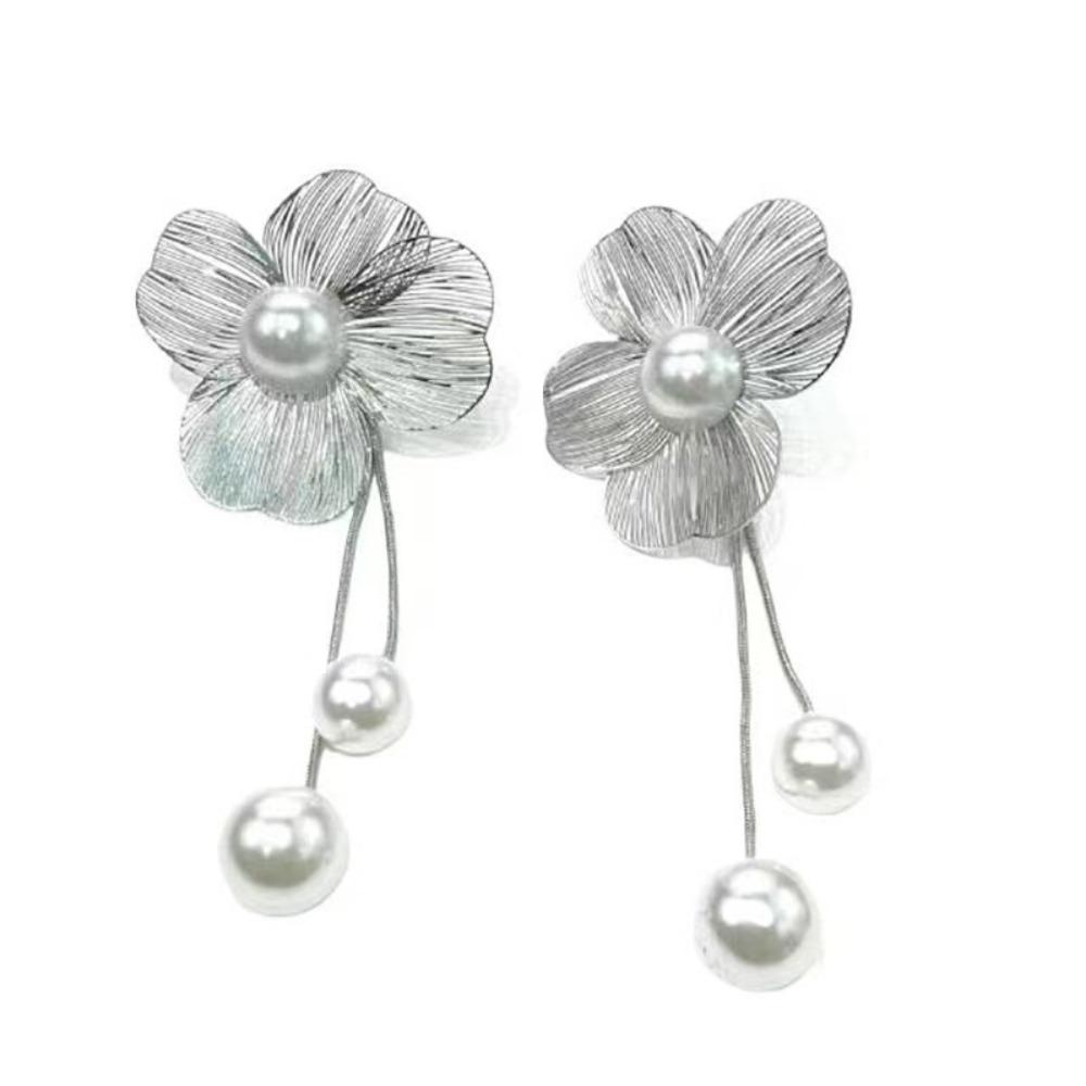 Ear Studs Flower Long Hanging Earrings Trendy Ginkgo Leaf Hollow Earrings  Women