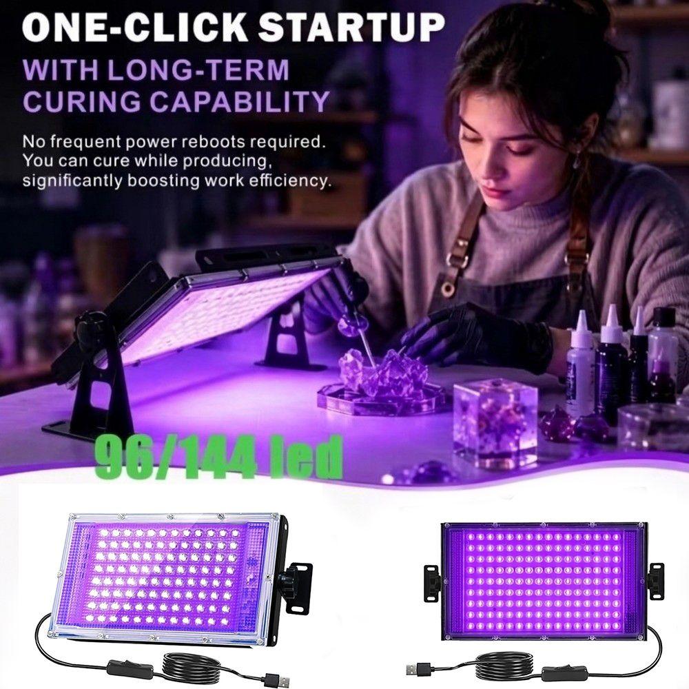 96/144 Beads UV Colloidal Curing Lamp 395nm UV Resin Curing Light Jewelry Making
