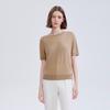 LANCY 100% Wool Knit Short-Sleeve T-Shirt
