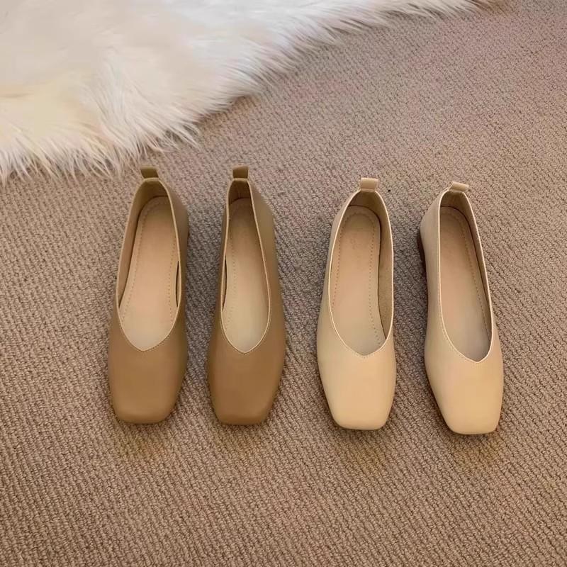 Версия из овчины ~ 5 см маленькие мужские балетки с внутренней стороны, увеличивающие рост, женская обувь с квадратным носком, одинарные туфли 2024 года, женские туфли Мэри Джейн