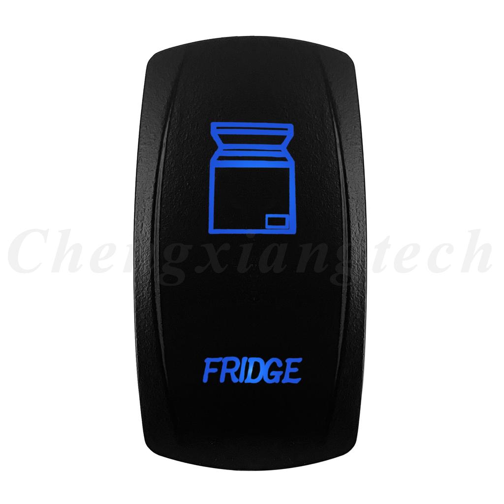 12V 20A Blue Led Car Boat Laser Rocker Switch ON OFF (ON) OFF ON OFF ON (ON) OFF ON (ON) OFF (ON) Waterproof