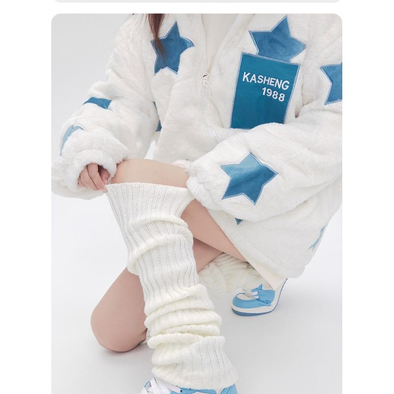 Sock Covers White Female Over Knee Autumn Winter Leg Covers Long Thigh Autumn Calf Spice Girls Winter Jk Socks Spring Autumn Stacking Socks