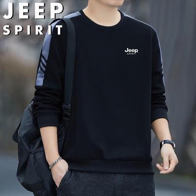 Мужская повседневная футболка с длинным рукавом и круглым вырезом JEEP SPIRIT