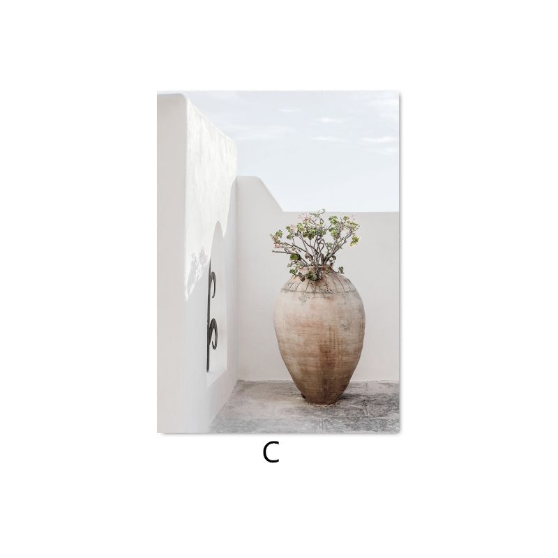 Плакат со зданием Средиземного моря, кокосовая пальма, Испания, деревня, пейзаж, настенная живопись на холсте, скандинавская картина, домашний декор для комнаты