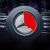 Автомобильный руль с логотипом и блестящими наклейками, накладка для Mercedes Benz CE GLC Class W205 W206 W213 X253