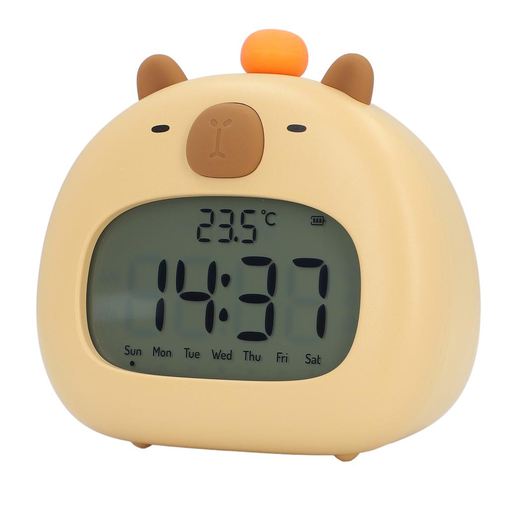 Капибара Будильник с Ночником Повтор Обратный Отсчет Несколько Мелодий Звонка Перезаряжаемый 800 мАч