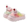 Cartoon Colorful Small Cake Cotton Shoes Household Floor Plush Slippers Women's Non-slip Home Wear Thermal Cotton Slippers