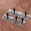 2/3/4/5/7/ Teeth Carbon Steel Garden Hand Rake Farm Tool Weeding Scarifier Agricultural Nail Harrow Harrow Garden Weeding Tool