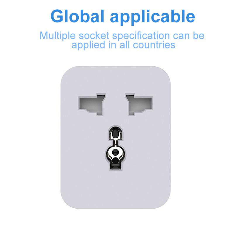 Умная многофункциональная розетка WiFi Bluetooth: 10A/15A, Мобильное управление, Таймер и Вилка для преобразования мощности