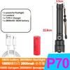 2600mah XHP70 LED Flashlight USB Rechargeable Tactical Light 18650 Zoom Waterproof Torch Lamp Outdoor Lights Camp Fishing