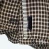 Berkshire 50-е 60-е Отложной воротник Винтажный силуэт-коробка Клетчатый узор Длинный рукав Рубашка с отложным воротником Мужская Б/У