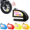 Motorcycle Bicycle Alarm Lock Scooter Bike Anti Theft Security Disc Brake Locks Loud Warning Reminder Rope Wheel Padlock