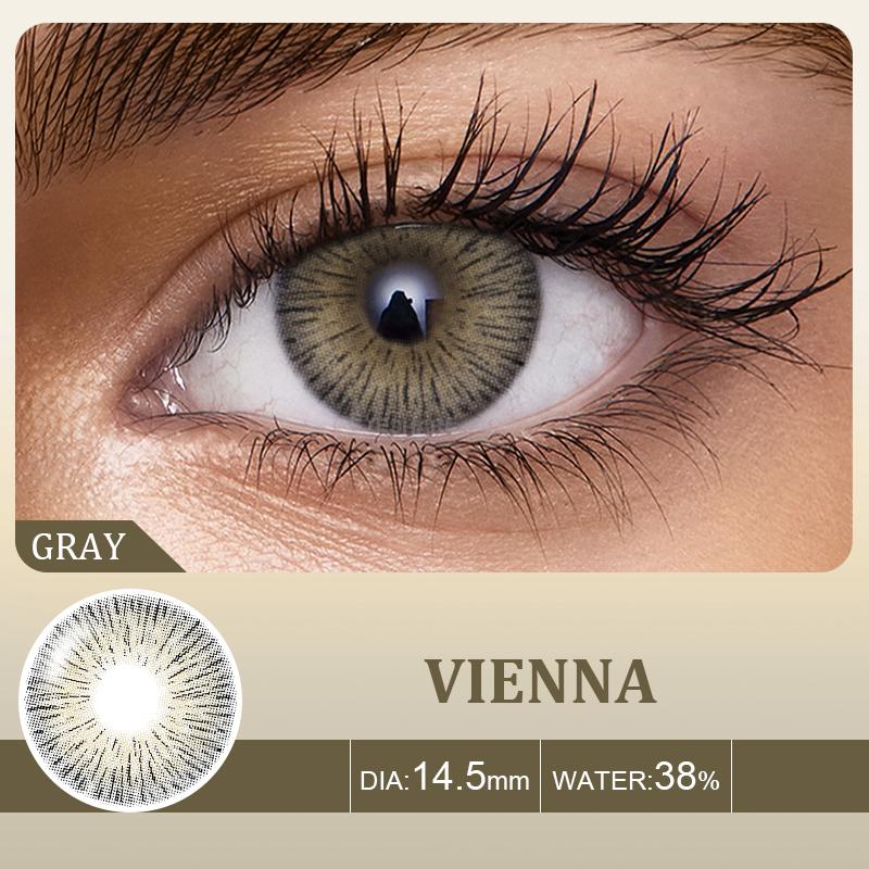 Eyeshare Натуральные цветные линзы для глаз, 2 шт. цветные контактные линзы для глаз, синие косметические контактные линзы для глаз, ежегодные косметические цветные линзы