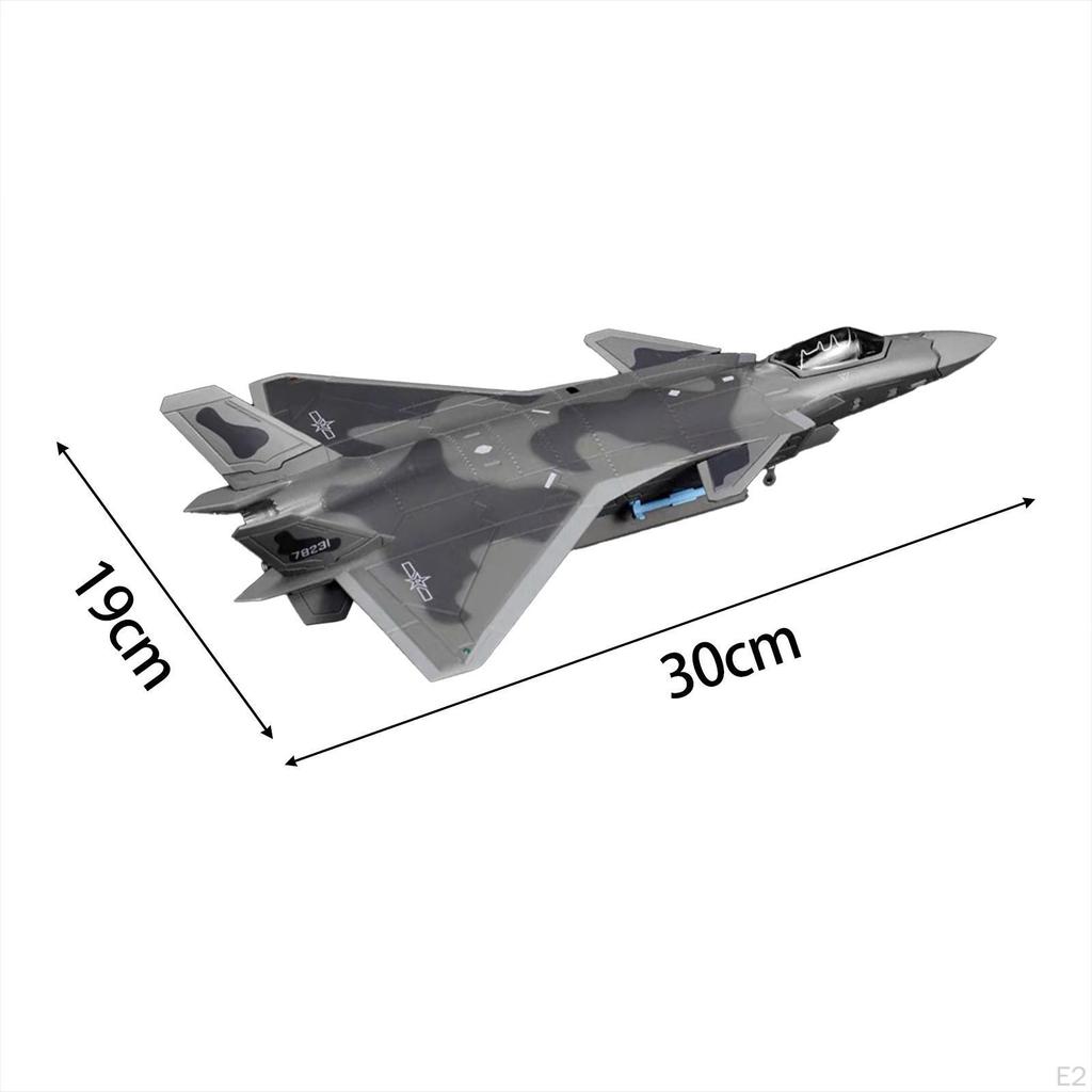 1/72 J20 Истребитель Модель самолета из сплава Высокодетализированный самолет Игрушечная коллекция Демонстрационный самолет