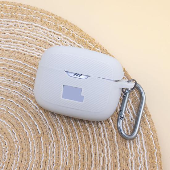 Силиконовый защитный чехол для наушников, пыленепроницаемый, водонепроницаемый, однотонный, с подвесной пряжкой, чехол для беспроводных наушников JBL TUNE BUDS