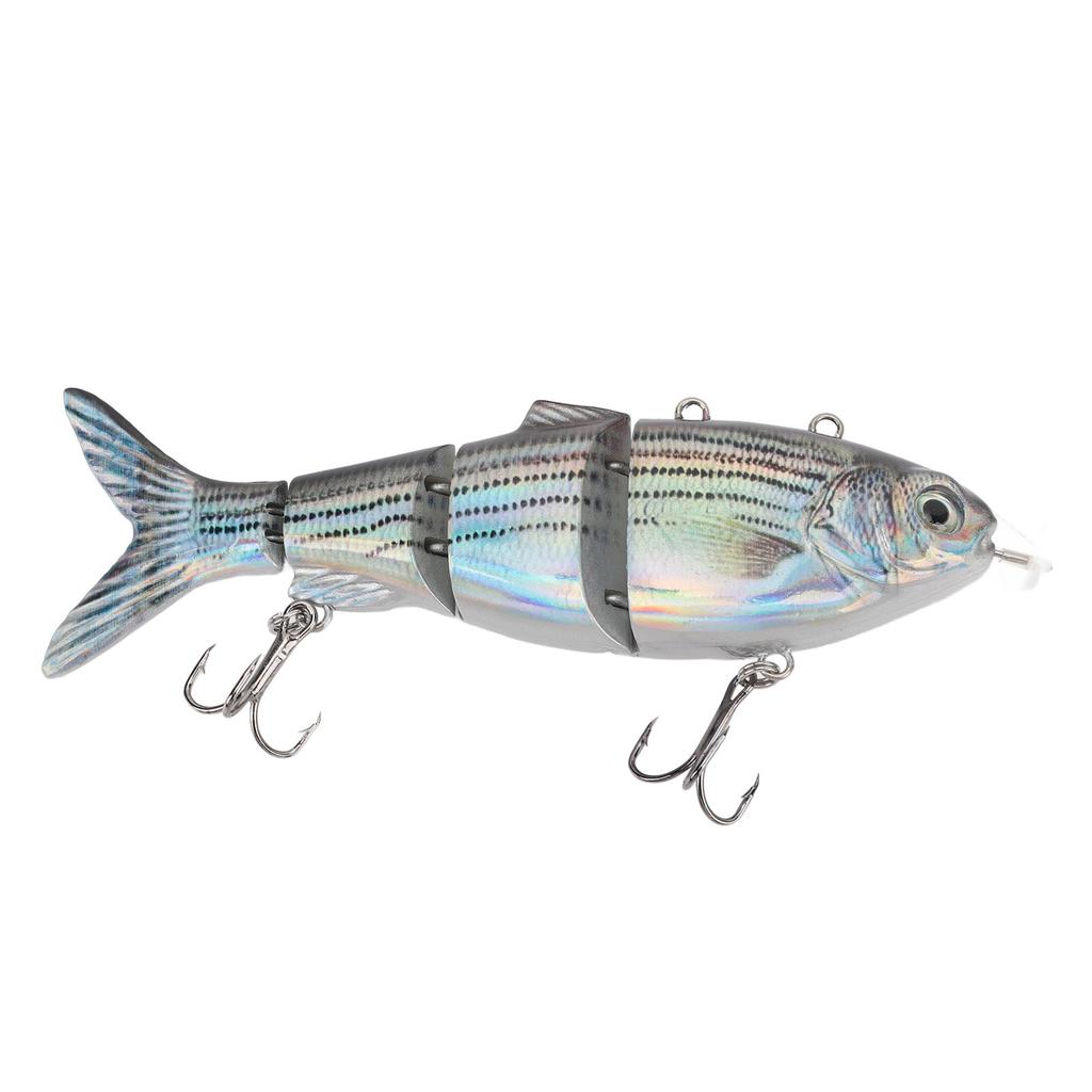 Swimming Fishing Electric Lures USB Rechargeable LED Light Wobbler Multi Jointed Swimbaits Lifelike Fishing Tackle T 620