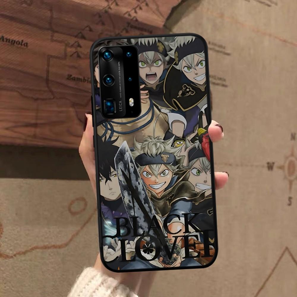 Black Clover Phone Case For Huawei P 8 9 10 20 30 40 50 Pro Lite Psmart Honor 10 Lite 70 Mate 20lite