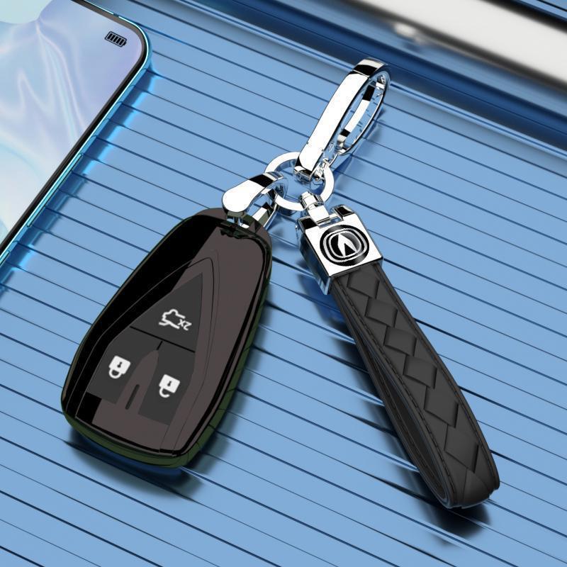 Changan CS75 Key Case, Full Wrap Shell, Enjoy Blue Whale Edition, 3-Button (For 2022/24 Models)