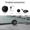 OBD2 Проекционный дисплей Спидометр С расходом топлива Температурой Настраиваемый B1 Автомобильный Круглый OBD Авто Электронный