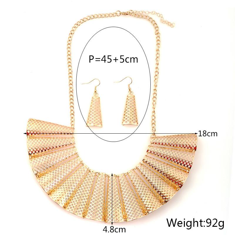 Geometric Alloy Pendant Necklace With Electroplating For Women And Men