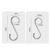 Aluminium Alloy S Shape Hooks 10Pcs Space Saving Heavy Duty Hanger for Kitchen Rail Pot Pan Closet Organizer