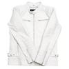 Men White Leather Jacket Genuine Lambskin Leather Handmade New Motorcycle Biker