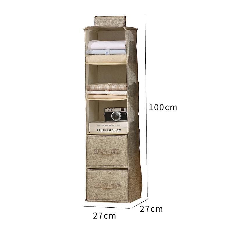 Большая многослойная подвесная сумка для хранения одежды, носков, нижнего белья, многослойная складная подвесная сумка для организации одежды