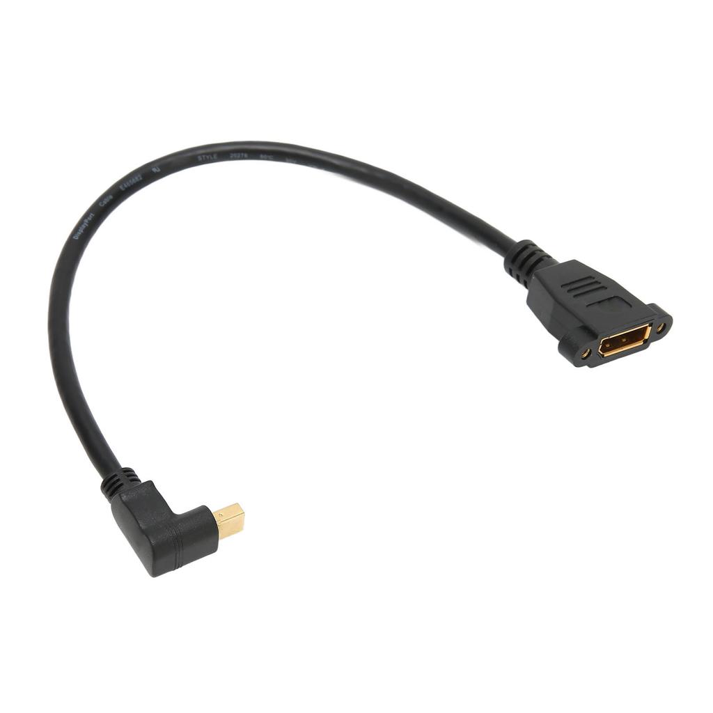 DP Female To Mini DP Male Cable Double Hole Lockable Type Displayport Adapter for QXGA 2560x1600