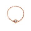 Tirr Lirr 14K Pink Gold Soft Prong Chain Ring TRSK4P21100M-12