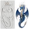 Dragon Silicone Molds Dragon Fondant Mold Cake Decorating Tools Cupcake Topper Candy Chocolate Gumpaste Mold