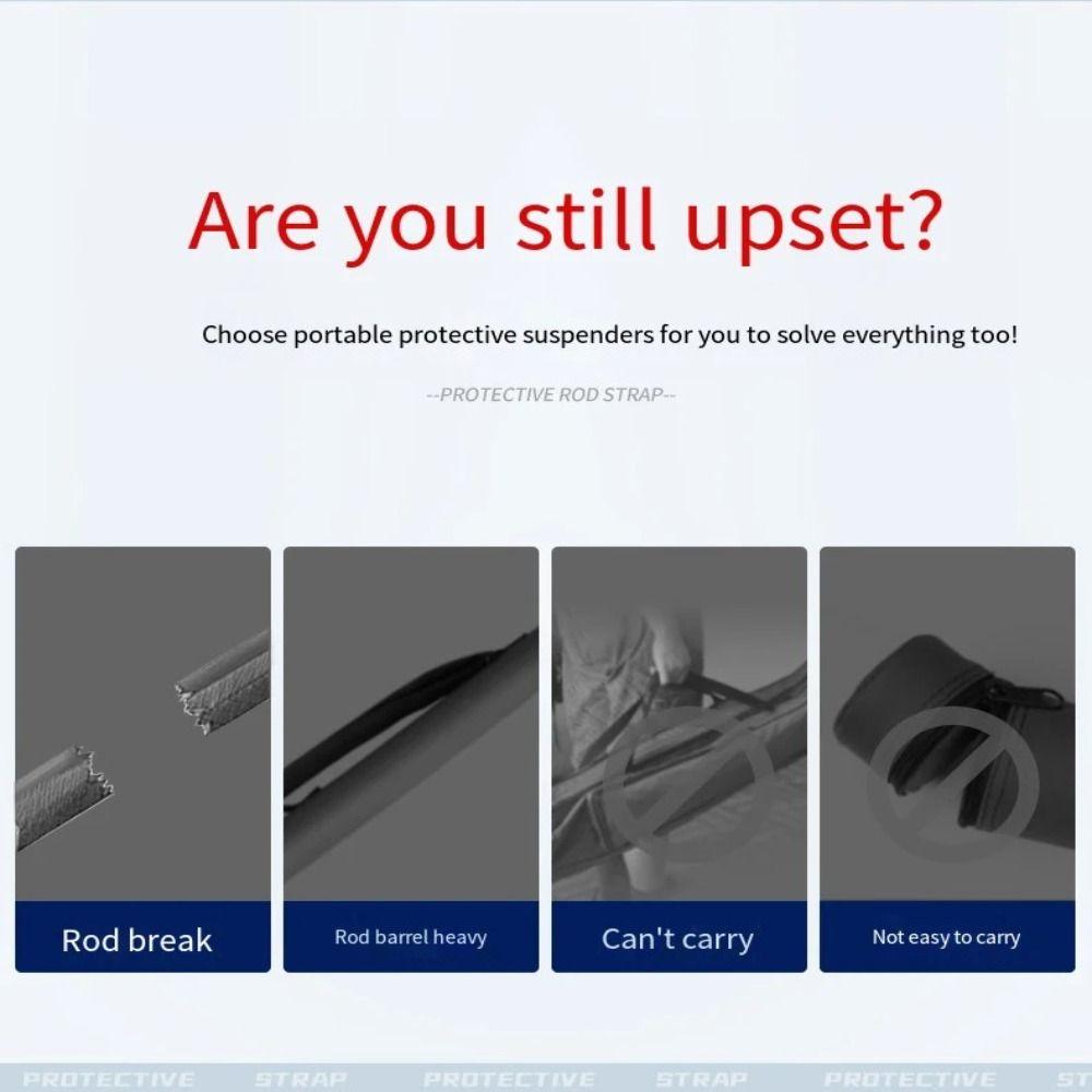 Wear-resistant Carp Fishing Rod Belt Protector Band Reel Elastic Wrap Band Belt Protector