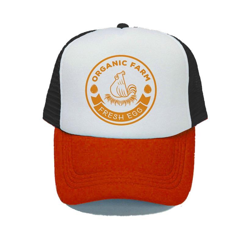Organic Farm Fresh Eggs Truck Hat Kaszkiet Poultry Farm Hennery Hip Hop Hunting Cap For Farmers Advertising Snapback Caps YY322
