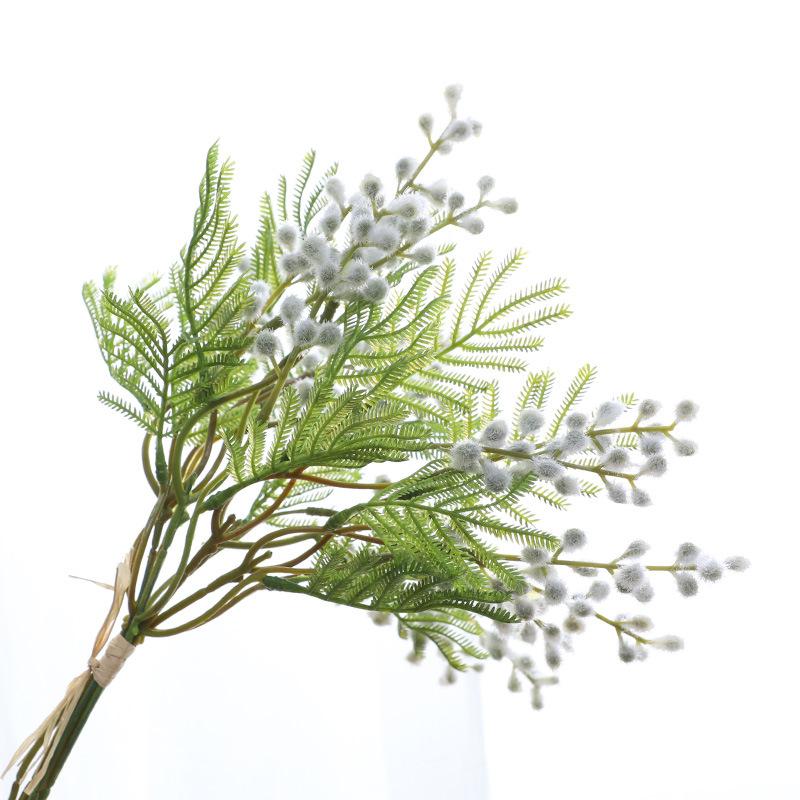 Simulation plant hair acacia bean bundle fake flower home wedding decoration simulation flower shooting props