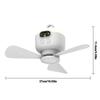 Portable Wireless Ceiling Fan Light Rechargeable Camping Fan with Remote Control Tent Fan Outdoor Fan for Outdoor Camping Dorm