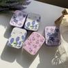 Beauty Contact Lens Box Purple Color Contact Lens Case Portable Contact Lens Container Travel Set Case Storage Lens Box