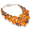 Natural Baltic Amber Gemstone 925 Sterling Silver Jewelry Necklace 18" d6L85
