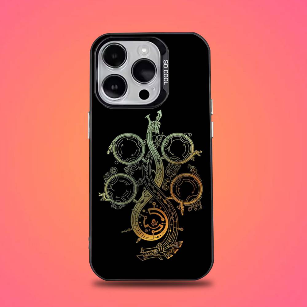 Чехол для телефона M-Monster H-Hunter Wilds Для iPhone 16,15,14,13,12,11,Mini,Pro,E,SE4,XS,MAX Черный Матовый Конфетный Чехол