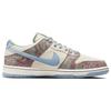 Кроссовки унисекс Crenshaw Skate Club x Nike Dunk Low SB кремовые парусиновые светло-голубые FN4193-100