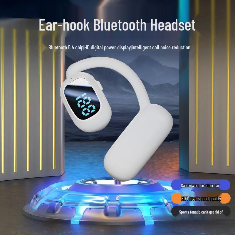D31 Поворотные беспроводные Bluetooth-наушники с зажимом и цифровым дисплеем