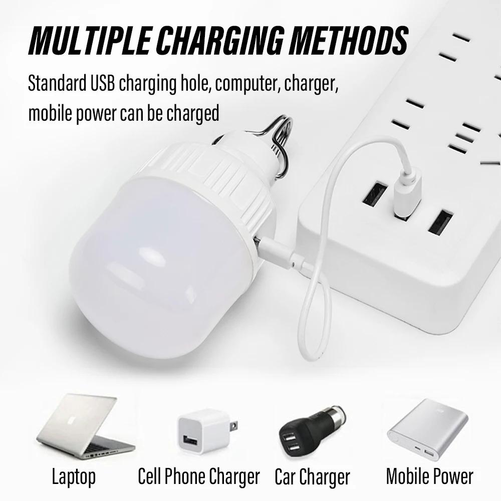 1-10 шт. Светодиодный фонарь высокой мощности Портативная уличная лампа USB-перезаряжаемая Аварийная лампа Лампа для кемпинга и барбекю Поисковый фонарь Аварийная лампочка