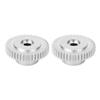 2Pcs D Hole Gear High Strength Metal 40 Teeth Industrial Robot Parts 6mm Center Hole