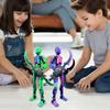 3D Printed Robot Action Figure with Accessories Movable Joints Robot Model Toy Articulated Dummy Figurine Home Office Decoration Ornament