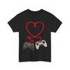 Video Gamer Valentines Day T-Shirt With Controllers Heart T-Shirt