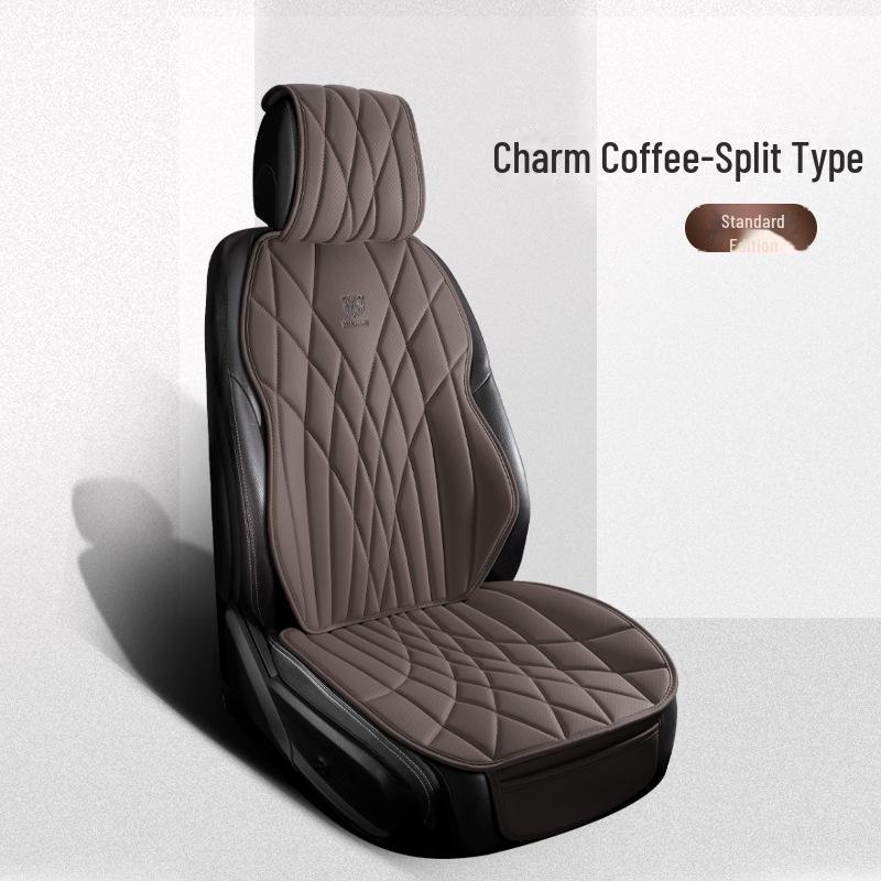 Универсальный комплект подушек для автомобильного сиденья из дышащей кожи наппа - 3 предмета, всесезонный, перфорированный, чехол для заднего сиденья, однокомпонентная подушка для маленького автомобиля