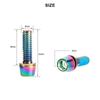 6 Pcs Bicycle Disc Brake Caliper Bolt Clamp Fixed Screws M6*18MM Titanium-plated Colorful Steel For MTB Mountain Bike