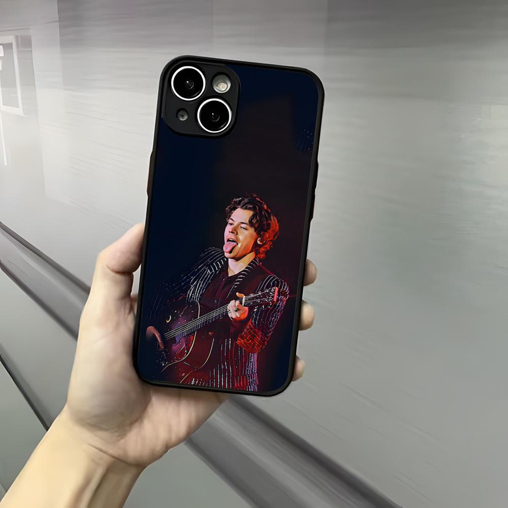 H-HaRRy Music Styles Phone Case For Iphone 17 16 15 14 13 12 Pro Max Xr Air Plus Skin Feel Black Hard Shell Cover