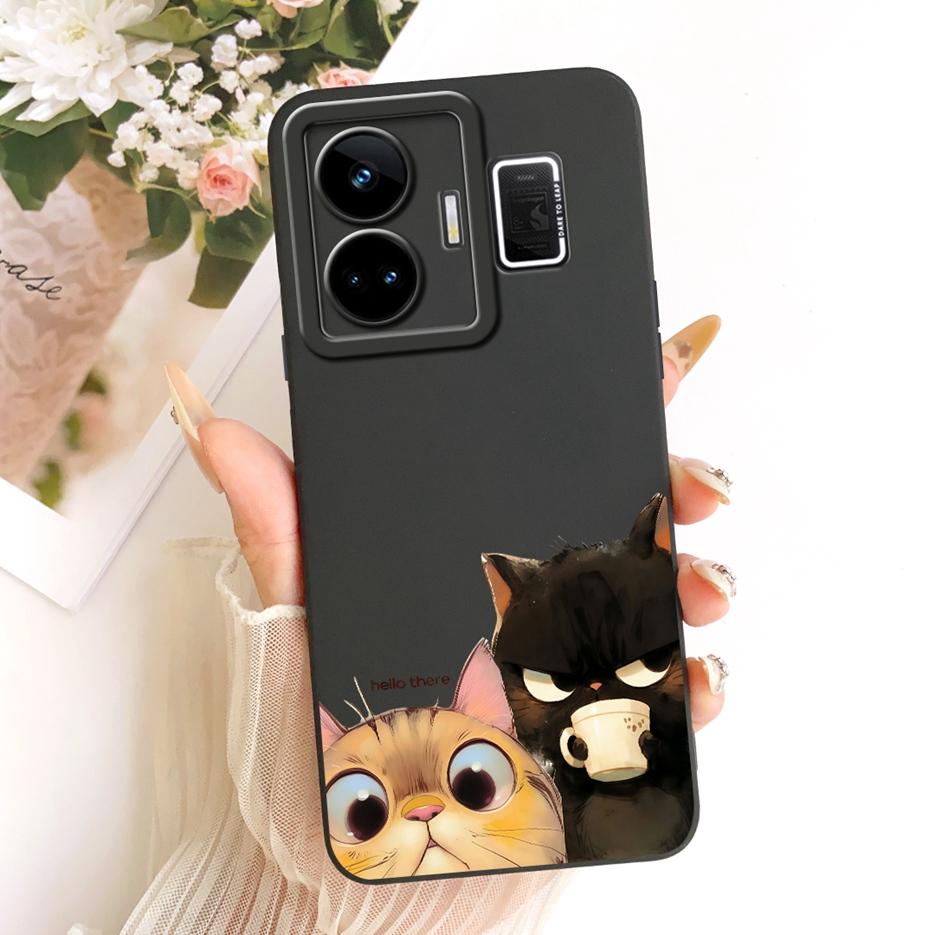 For Realme GT Neo 5 Case RealmeGT3 RMX3709 Cool Owl Dragon Painted Cover Soft Silicone Case For Realme GT 3 GT3 GTNeo5 240W Bags