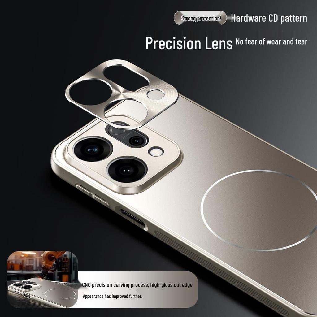 Чехол для телефона Oppo Reno14/Reno14 Pro с полной защитой от падений, защитой камеры и поддержкой беспроводной автомобильной зарядки